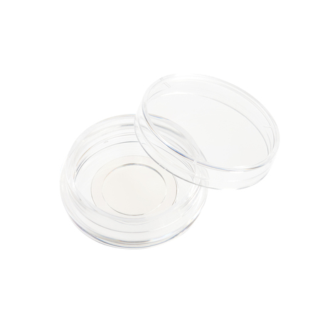 CELLTREAT Glass Bottom Tissue Culture Treated Dish, 15mm, Sterile, 30mm x 10mm 229632